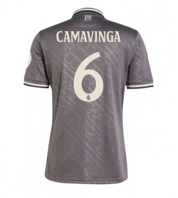 Real Madrid Eduardo Camavinga #6 Tercera Equipación 2024-25 Manga Corta